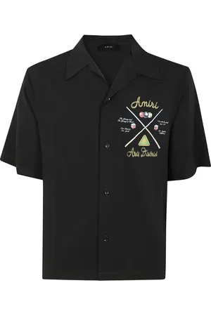 AMIRI Homme, Chemises, Noir, Taille: S Chemise de bowling avec de billard