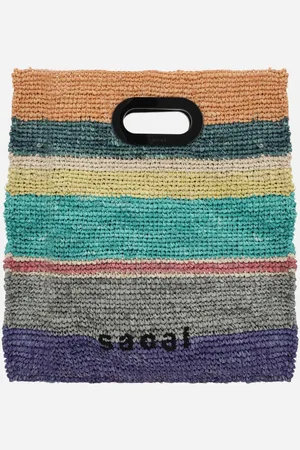 SACAI Femme, Sacs, Multicolore, Taille: ONE Size Sac de magasinage à rayures multicolores