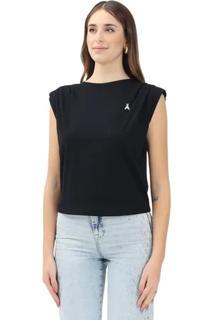 Patrizia Pepe Femme, Tops, Noir, Taille: 38 FR T-shirt Rebel contre l