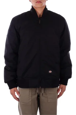 Dickies Homme, Vestes, Noir, Taille: S Manteau Noir Logo Devant Zip