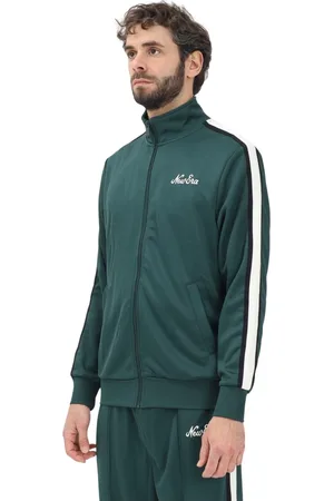 New Era Homme, Sweatshirts et sweats à capuche, Vert, Taille: S Sweat à capuche sportif avec zip