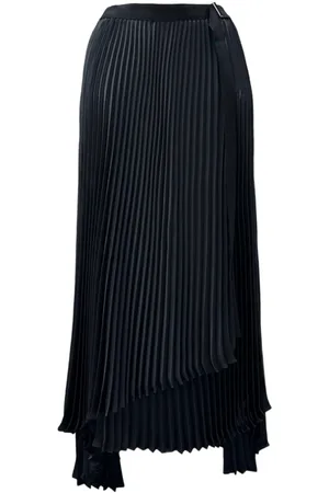 Lis Lareida Femme, Jupes, Noir, Taille: ONE Size Jupe Longue Plissée dans le Style Rock