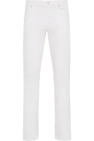 Jacob Cohen Homme, Jeans, Blanc, Taille: W33 Pantalon en mélange de coton Bard