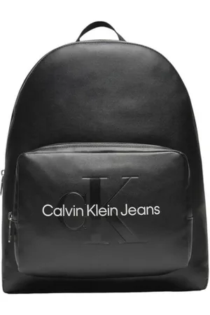 Calvin Klein Femme, Sacs, Noir, Taille: ONE Size Sac à Dos Campus Sculpté avec Poches
