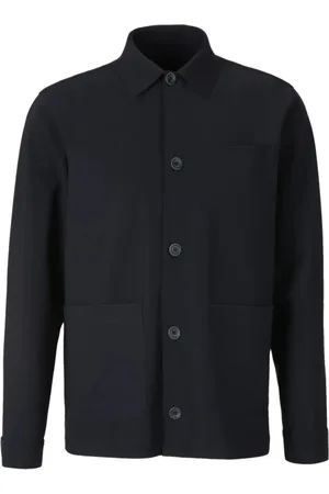 HERNO Homme, Chemises, Bleu, Taille: L Manteau Bleu à Boutons Style Classique