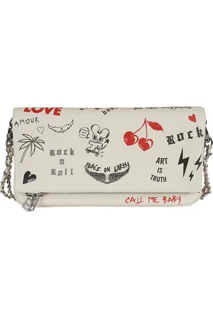 Zadig & Voltaire Femme, Sacs, Multicolore, Taille: ONE Size Sac en cuir imprimé couleur flash
