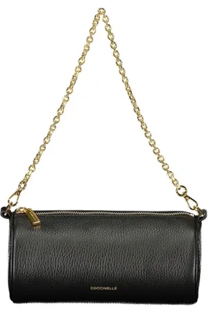 Coccinelle Femme, Sacs, Noir, Taille: ONE Size Sac à Main Élégant en Cuir avec Bandoulière Réglable