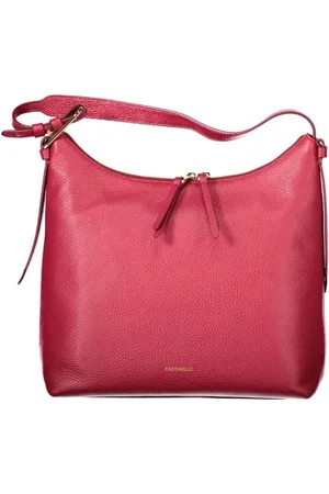 Coccinelle Femme, Sacs, Rouge, Taille: ONE Size Sac à Main en Cuir Rouge avec Bandoulière Réglable