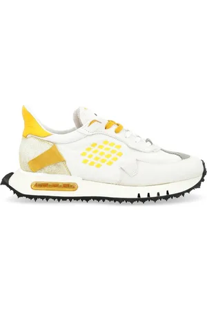BE POSITIVE Homme, Chaussures, Blanc, Taille: 42 EU Chaussures de course Space Race Blanc Jaune