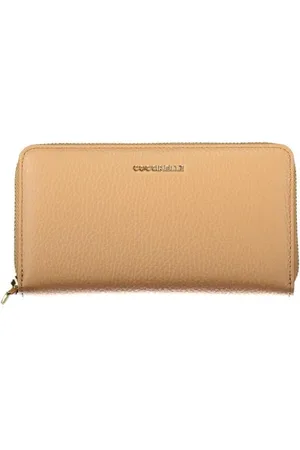 Coccinelle Femme, Accessoires, Brun, Taille: ONE Size Portefeuille souple métallique avec plusieurs compartiments
