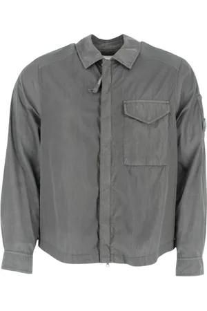 C.P. Company Homme, Vestes, Gris, Taille: XL Manteaux Overshirt Gris