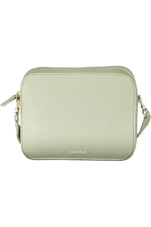 Coccinelle Femme, Sacs, Vert, Taille: ONE Size Sac à Bandoulière en Cuir Vert avec Bandoulière Réglable