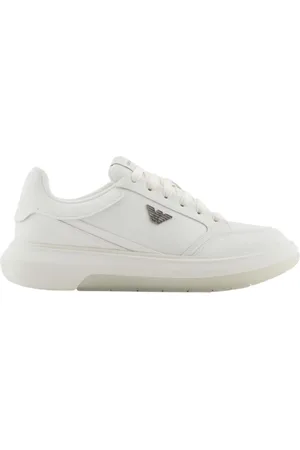 Emporio Armani Homme, Chaussures, , Taille: 39 EU Chaussures plates avec détails Saffiano