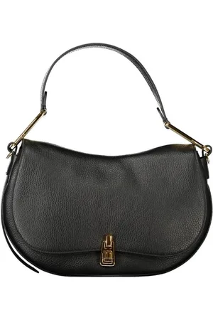 Coccinelle Femme, Sacs, Noir, Taille: ONE Size Sac à Main Chic en Cuir avec Fermeture Pivotante