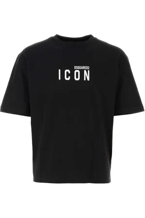 Dsquared2 Homme, Tops, Noir, Taille: M T-shirt en Coton Noir Élégant
