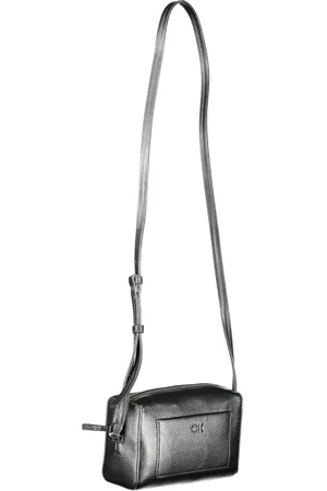 Calvin Klein Femme, Sacs, Noir, Taille: ONE Size Sac Bandoulière Noir avec Fermeture Éclair