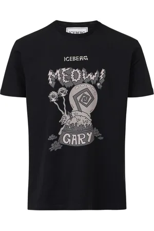Iceberg Homme, Tops, Noir, Taille: XS T-shirt noir ajusté en jersey stretch