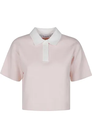 J.W.Anderson Femme, Tops, Rose, Taille: 38 FR Polo Top Court pour Femmes
