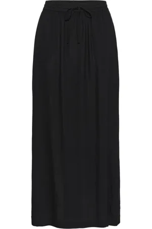 Kaffe Femme, Jupes, Noir, Taille: 40 FR Jupe Noire Profonde avec Taille Élastique