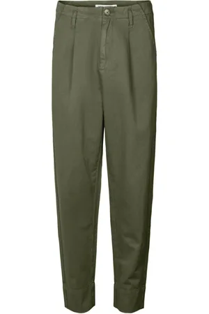 Rabens Saloner Femme, Pantalons, Vert, Taille: 40 FR Pantalon Raina Vert Foncé