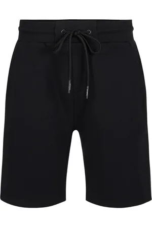 Iceberg Homme, Shorts, Noir, Taille: L Shorts Bermuda noirs slim en molleton de coton avec patch brodé