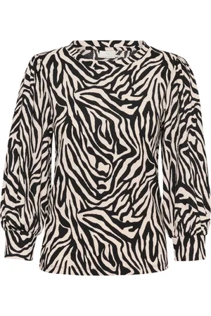Kaffe Femme, Blouses et Chemises, Noir, Taille: 42 FR Moonstruck/ Graphic Tee Top