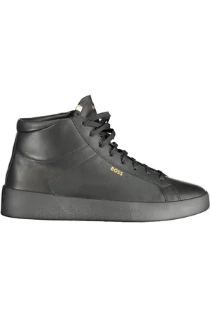 HUGO BOSS Homme, Chaussures, Noir, Taille: 43 EU Baskets Montantes avec Imprimé Audacieux