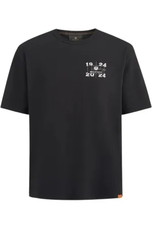 Belstaff Homme, Tops, Noir, Taille: L T-Shirt Centenaire Double Logo