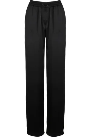 HERNO Femme, Pantalons, Noir, Taille: 36 FR Pantalon Large en Satin