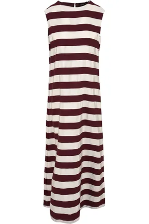 Aspesi Femme, Robes, Multicolore, Taille: 38 FR Élégante Robe Beige/Bordeaux