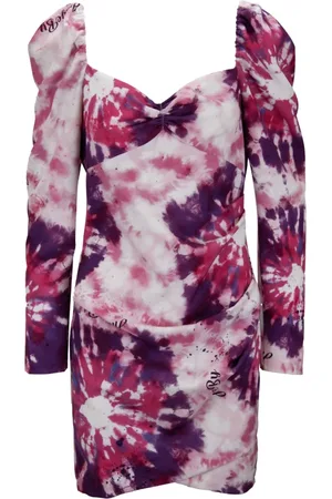ANIYE BY Femme, Robes, Multicolore, Taille: 40 FR Robe courte à col carré