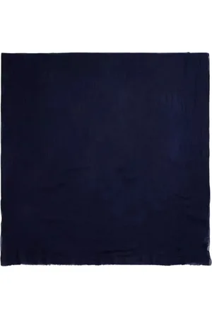 Ralph Lauren Femme, Accessoires, Bleu, Taille: ONE Size Écharpe en laine marine