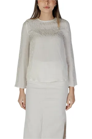Armani Exchange Femme, Blouses et Chemises, , Taille: 40 FR Chemise en viscose à manches longues