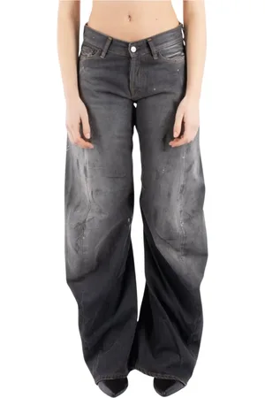 Acne Studios Femme, Jeans, Noir, Taille: W25 Jean en Coton Noir A00515