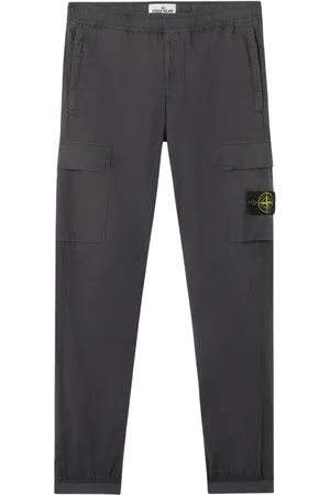 Stone Island Homme, Pantalons, Noir, Taille: W32 Pantalon Cargo en Tela de Coton Extensible