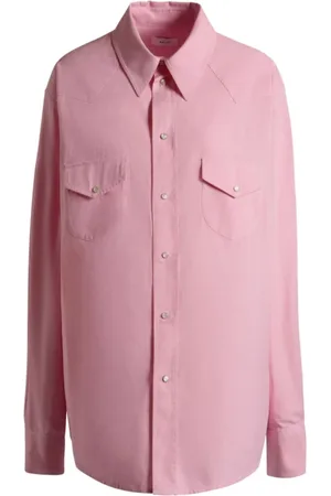 Bally Femme, Blouses et Chemises, Rose, Taille: 38 FR Chemise en coton rose Taffy