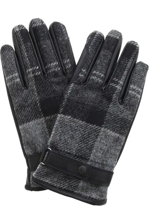 Barbour Homme, Accessoires, Noir, Taille: L Gants Newbrough Tartan