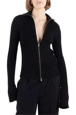 Acne Studios Femme, Pulls, Noir, Taille: 40 FR T-shirt en Coton Noir