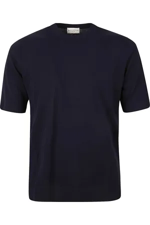BALLANTYNE Homme, Tops, Bleu, Taille: L T-shirt col R bleu