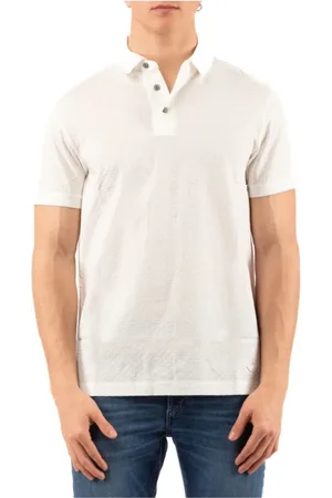 Emporio Armani Homme, Tops, Blanc, Taille: M Polo Élégant