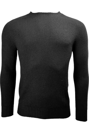 Gran Sasso Homme, Pulls, Noir, Taille: L Pull Ras du Cou Rainwool