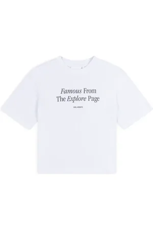 Axel Arigato Femme, Tops, Blanc, Taille: 36 FR T-shirt imprimé Famous
