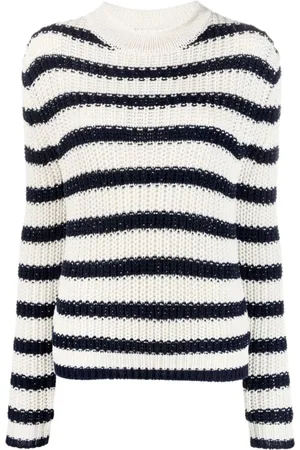 Ralph Lauren Femme, Pulls, Blanc, Taille: 42 FR Pull ras du cou en maille