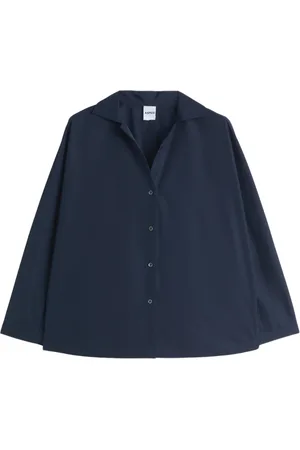 Aspesi Femme, Blouses et Chemises, Bleu, Taille: 40 FR Chemise en popeline de coton