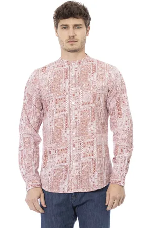 BALDININI Homme, Chemises, Multicolore, Taille: S Chemise à Col Coréen - Style Livourne