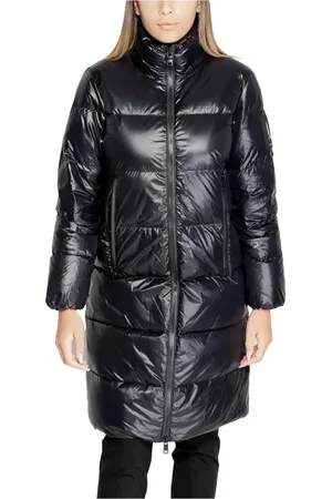 Armani Exchange Femme, Manteaux, Noir, Taille: 40 FR Veste zippée à capuche
