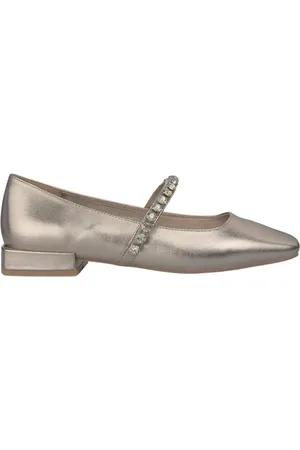 Alma en Pena Femme, Chaussures, Jaune, Taille: 36 EU Ballerines à brides strass