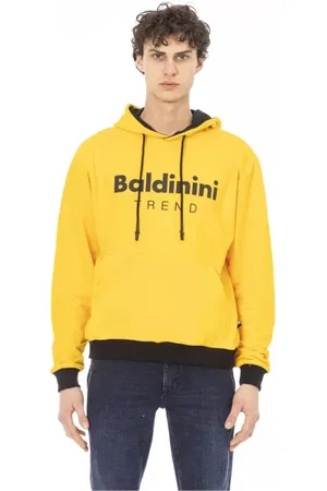 BALDININI Homme, Sweatshirts et sweats à capuche, Jaune, Taille: XL Sweat à Capuche en Coton Jaune