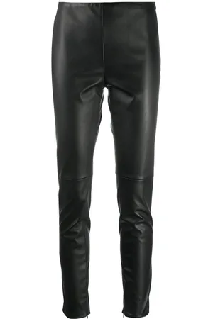 Ralph Lauren Femme, Pantalons, Noir, Taille: 36 FR Leggings en cuir