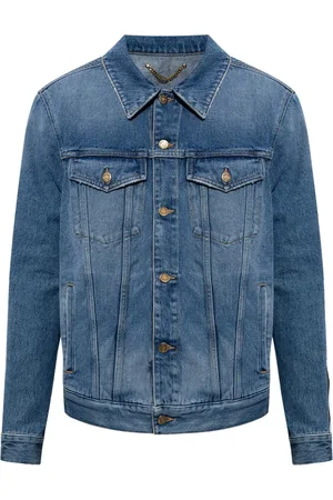 Golden Goose Homme, Vestes, Bleu, Taille: S Veste en jean coupe décontractée